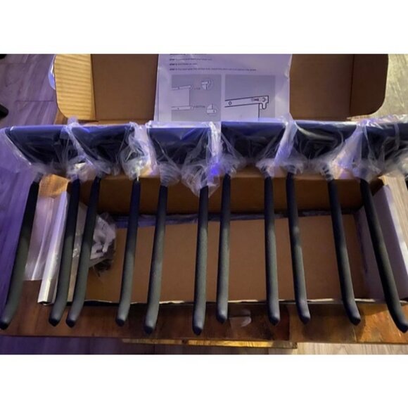 Garage Tool Organizer Wall Mount - Sturdy Storage Rack with Adjustable Hooks - Picture 4 of 4